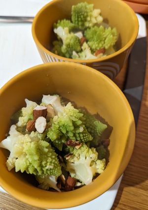 A picture of Romanesco side salad.