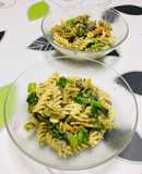 Pasta Fusilli de colores con bimi!