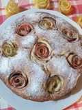 Torta con roselline di mele
