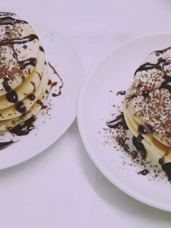 Hình của món Soufflé Pancake (Fluffy Pancake).