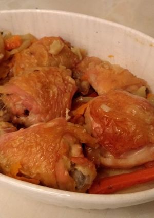 Foto principal de Pollo asado con verduras BLW