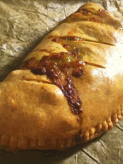 A picture of Sourdough beef and cheddar pasties.