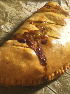 A picture of Sourdough beef and cheddar pasties.