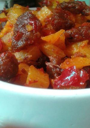 Foto resep Sambal goreng kentang daging sapi spesial