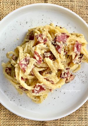 Foto resep Fettuccine Carbonara✨