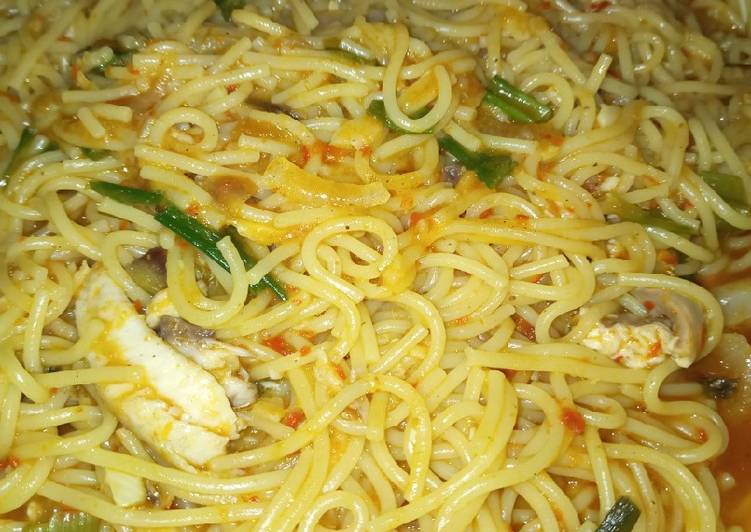 Easiest Way to Make Favorite Jollof Spaghetti #3006