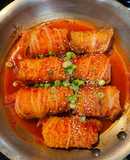 Kimchi cabbage rolls