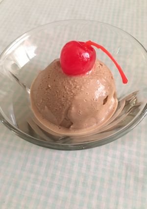 Una foto de Nieve de chocolate
