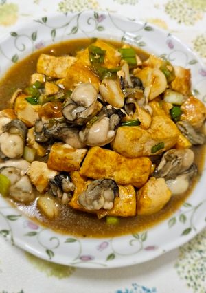豆腐燴鮮蚵 的食譜成品照片