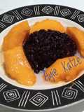 01. Bubur ketan hitam susu almond mangga