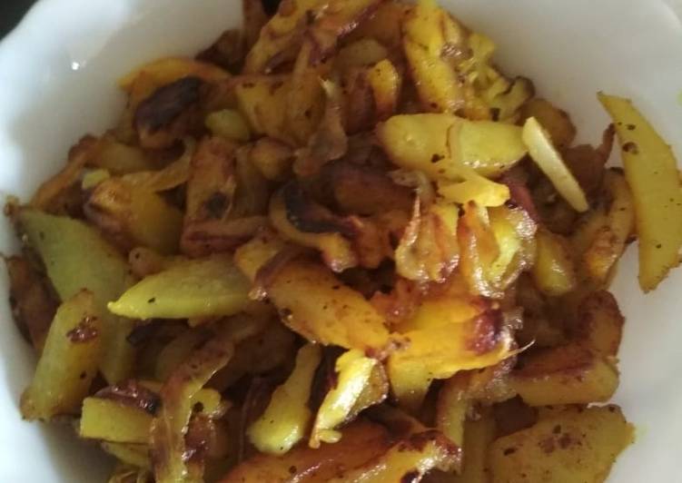Easiest Way to Easy Appetizing Aaloo chorchori (potato fry)