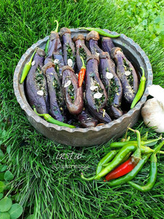 عکسی از دستور ترشی بادمجان شکم پر (گیلانی)