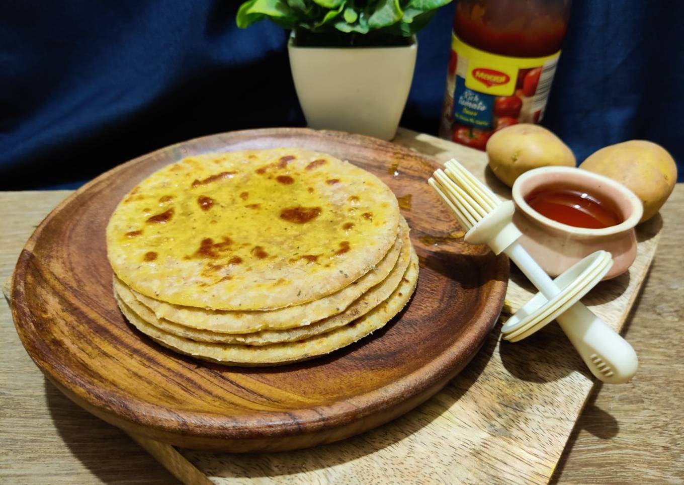 Potato and cheese flatbread