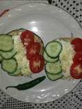 Tostadas tricolor