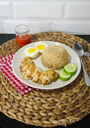 Foto resep Nasi Hainan Ayam (Magic Com)