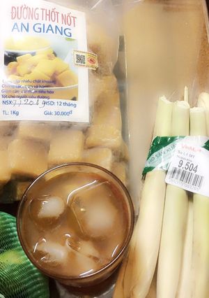 Hình của món Trà sả tắc mật ong.