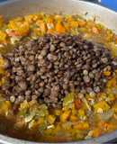Guiso de lentejas con verduras
