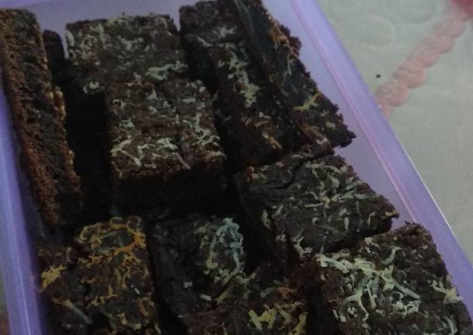 Resep Brownis Coklat Panggang Teflon Tanpa Baking Powder/Baking Soda ...