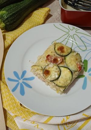 Foto di Tiella di riso patate e zucchina