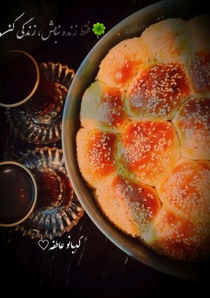 عکسی از دستور نان لانه زنبوری