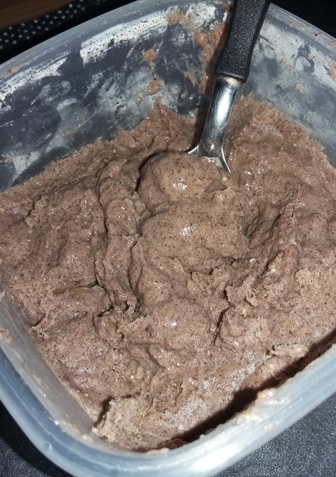 Una foto de Helado de banana saludable