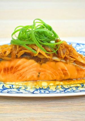 鮭魚時雨煮 的食譜成品照片
