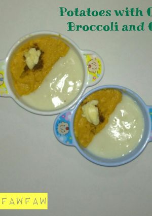 Foto resep Potatoes with Chicken, Broccoli and Carrots (MPASI 6bln)