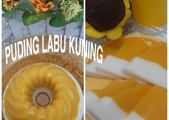 Recipe: Delicious Puding Labu Kuning