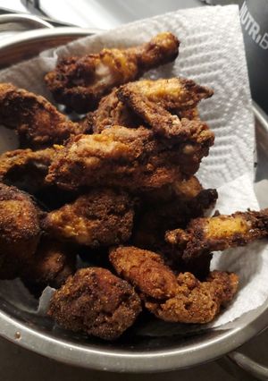 Una foto de Chicharrón de pollo.🇩🇴