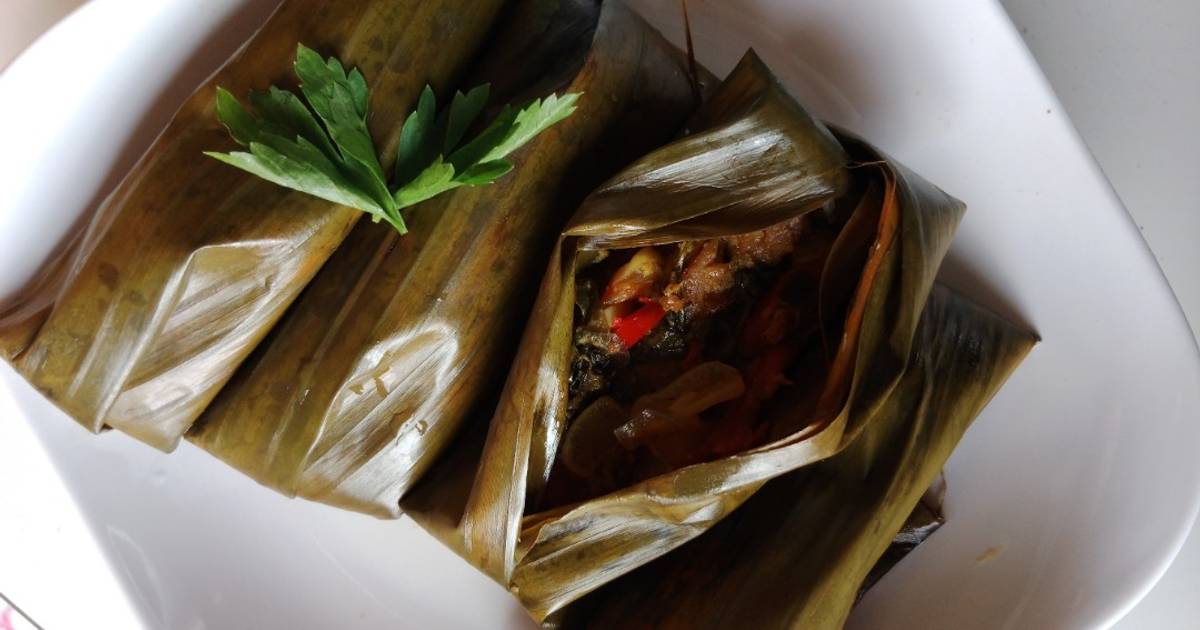 Resep 01 Pepes Ikan Asin Tenggiri Mudah dan Praktis Dihidangkan