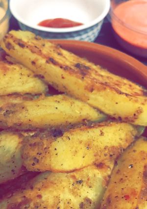 صورة لوصفة بطاطس الودجز 🍟