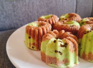 Foto resep 340. Bolu Kukus Matcha Cokelat