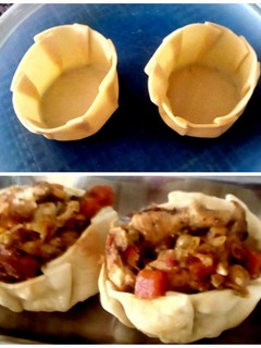 Una foto de Canasticas con Tapa de Empanada