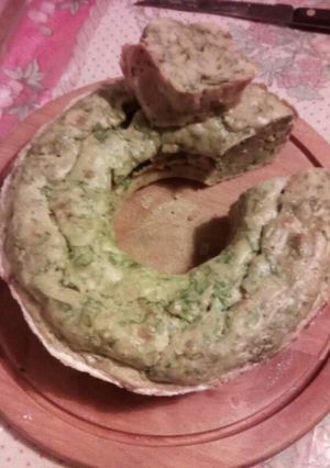 Una foto de Budín de lechuga y queso