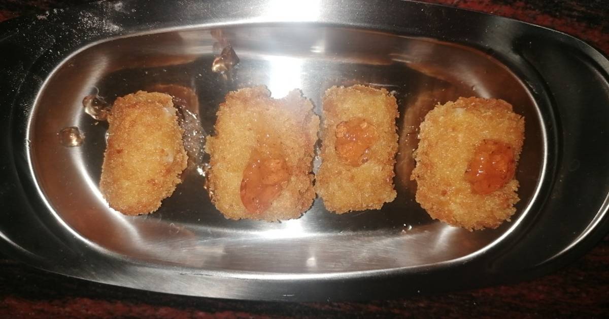 Gastro croqueta líquida de queso Receta de jose manuel ortega Cookpad