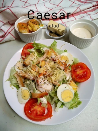 Langkah Gampang Membikin Resep Caesar salad yang Enak Banget Anti Ribet, Bisa Manjain Lidah