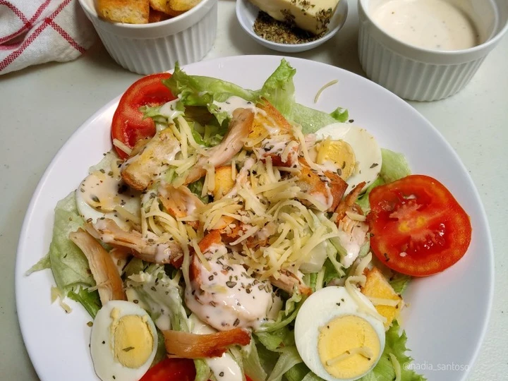 Langkah Gampang Membikin Resep Caesar salad yang Enak Banget Anti Ribet, Bisa Manjain Lidah