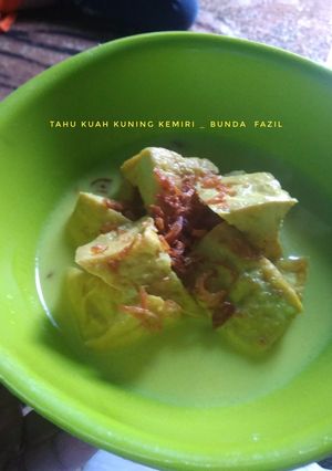Foto resep Tahu kuah kuning kemiri