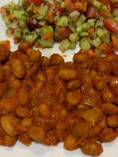 عکسی از دستور خوراک لوبيا