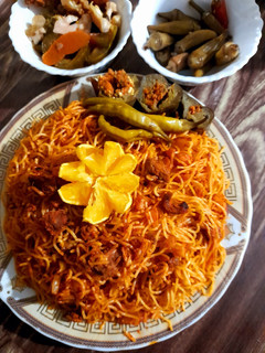 عکسی از دستور ماکارونی با گوشت گوسفندی
