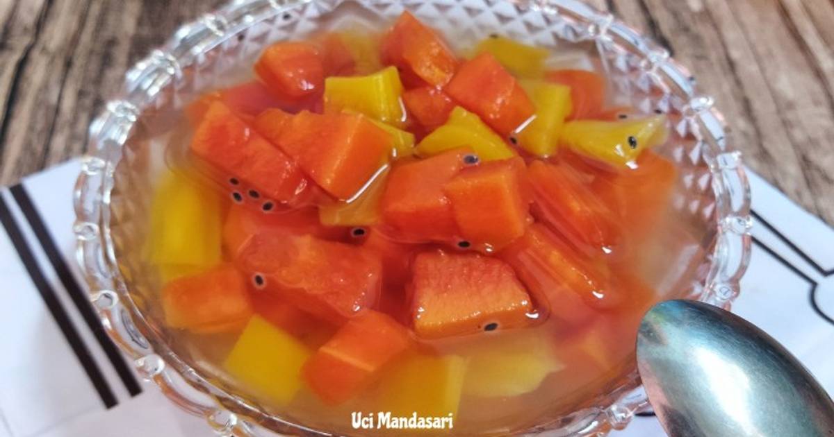 Resep Es Buah Jadul Simple Fruit Cocktail Oleh Uci Mandasari Cookpad