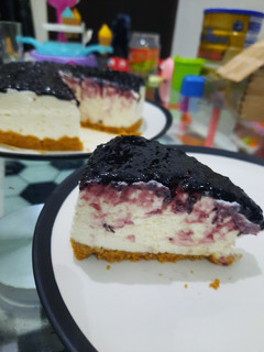 Foto resep Unbaked Blueberry Cheesecake