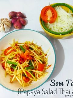 Foto resep Som Tam (Papaya Salad Thailand🥗🇨🇷)