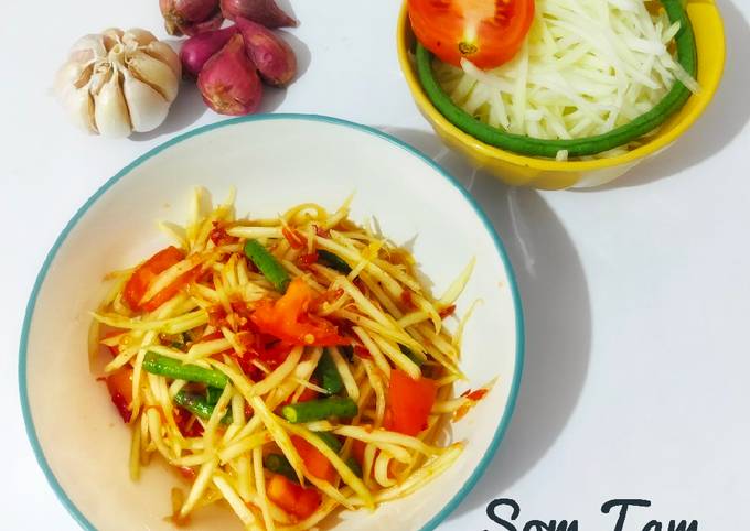 Resep: Som Tam (Papaya Salad Thailand🥗🇨🇷) Enak
