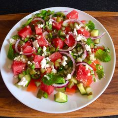 Watermelon Salad: A picture of Watermelon Salad:.