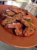 Alitas de pollo agridulce