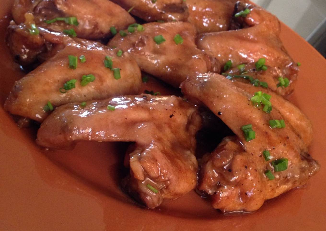 Alitas de pollo agridulce