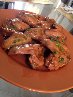 Una foto de Alitas de pollo agridulce