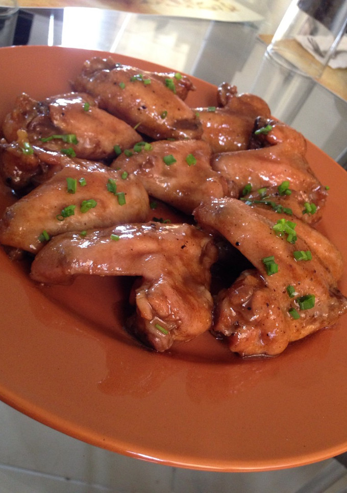 Una foto de Alitas de pollo agridulce