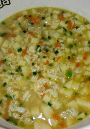 Foto resep Sup Rajungan Tofu & Telur (Bisa untuk Mpasi 1th+)